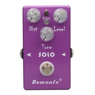 ใหม่ Demonfx SOLO Distortion Pedal สำหรับแป้นเหยียบกีตาร์ไฟฟ้าพร้อมแป้นเหยียบเอฟเฟกต์กีตาร์บายพาสที่