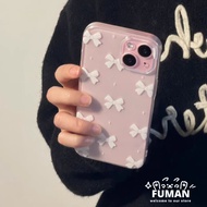 Ins Style White Bow Phone Case For Realme GT7 GT7T GT6 GT6T GT5 GT3 240W GT2 GT Master Explorer GT N