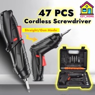 47PCS Cordless Electric Screwdriver Drill  3.6V Rechargeable High Power Hand Drill Battery Drill Rep
