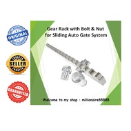 Gear Rack with Bolt & Nut for Sliding Auto Gate System (1 unit = 1meter) (1 pack = 4 units)