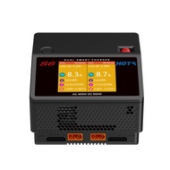 HOTA S6 Battery Charger: Dual Ports Smart Balance Charger for FPV RC Hobby Lipo Battery Li-ion LiHv 