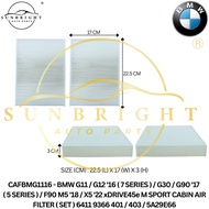 BMW G11/G12 '16 (7 SERIES)/G30/G90 '17(5 SERIES)/F90 M5 '18/X5 '22 xDRIVE45e M SPORTCABIN AIR FILTER