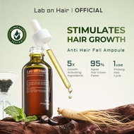 Lab On Hair Anti Hair Fall Ampoule Serum - Hair Tonic Serum Rambut with Ginger for Strength Growth G