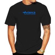 Avianca Letter Print Short Sleeves T-Shirt Unisex 100% Premium Cotton Baggy Casual Plus Size Shirt S