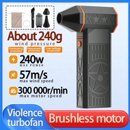 300,000RPM Turbo Fan High Power Jet Air Blower, Variable Speed Knob, Heavy Duty Duster Blower, Suita