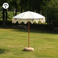 Triangle Tassel Umbrella Outdoor Sunshade Beach Garden Courtyard Big Umbrella Stall Stall Special Bi