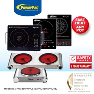 PowerPac Ceramic Cooker Steamboat (Any Pot), 2000 Watts (PPIC880/ PPIC832/ PPIC836/PPIC831A/PPIC862A