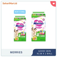 Merries Good Skin Diapers XL38 x 2 – Package of 76pcs | XL Size Disposable Baby Pants