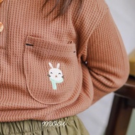 Mooi Pocket Waffle Top CBKS Children's Sweater