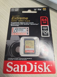 SanDisk Extreme SDXC UHS-I 64GB 記憶卡