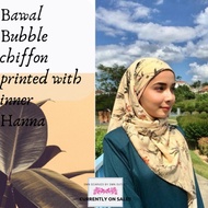 BAWAL BUBBLE CHIFFON PRINTED WITH INNER HANNA