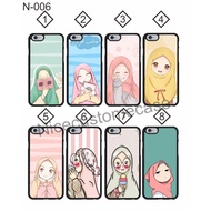 [N-006] Muslimah Cartoon Case For A3S A37 F9 F7 A7 A5S J2 Prime A10 A20 A30 A50 A70 Y91 Y17 Y81 Y71