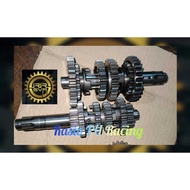 Satria FU Racing Drag 500m Racing Ratio Gear size 1.15/30; 2nd.15/25; 3rd.19/25; 4rd.21/23; 5th.22/2