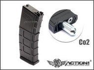 【Action!】現貨）GHK 新版輕量化 GMAG M4 G5 GBB專用 35發 CO2彈匣 (黑) MK18