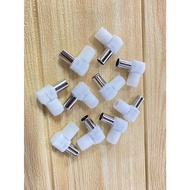 Converter Tv Socket [RG59 RG6 RF ] Aerial Digital Antenna Plug Male Connector Adapter Coaxial Area C