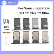 Sim Card Tray For Samsung Galaxy S21 S21  Plus S21  Ultra Single Dual SIM Card Slot Holder Replaceme