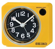 SEIKO QHE100Y/L/S/A/K Bedside Analog Snooze Alarm Clock