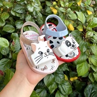 fyjhChildren's Shoes 2023 New Children's Kittens and Puppies Decorative Sandals Summer Baby Jelly Shoes Cartoon Open-toe Beach Shoes