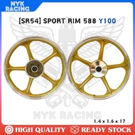 [SR54] SPORT RIM SKK 588 Y100 GOLD Motorcycle Automotive