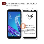 Asus ZENFONE LIVE L1 Tempered Glass Full Glue 5D 6D 9D Black -