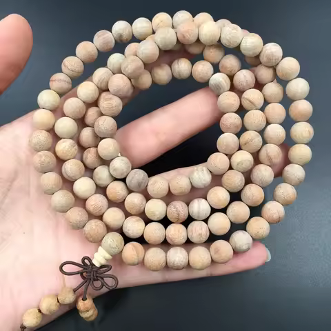 Natural Camphor Wood Beads Bracelet,6/8MM 108 Buddha Bracelets Men Women Jewelry Natural Incense Bal