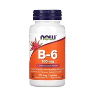 Now Foods B6 100 mg 100 Veg Capsules