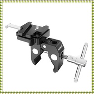 (OHKW) Mini V Mount Battery Plate with Crab Clamp & Quick Release Lock 15mm Rods V Mount Batteries