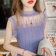 Fashion Strap Mens Tank Top 2024 Summer New Sleeveless Lace Bottom Casual Top