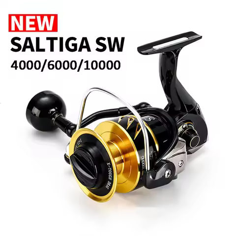 MADMOUSE Saltiga SW4000XG SW6000HG SW10000HG Full Metal Fishing Reel High-speed spinning wheel 12BB 