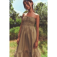 [Zara Auth] Long 2-strap dress size Xs