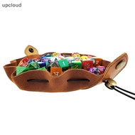 [upcloud] PU Leather Dice Bag Tray Cute Drawstring Pouch Coin Purse Dice Storage Bag [my]