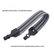 Thickened Leather Shoulder Strap Basket Weave Canvas Bag Strap Evelyn 29 Modified Handbag Crossbody