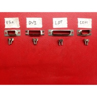 VGA - DVI case - LPT port - Com port - screws included