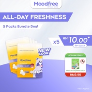 [Bundle of 5] Moodfree Day Use Sanitary Pad (10 pcs x 5 pack) | Women Period Pad | Tuala Wanita | 卫生