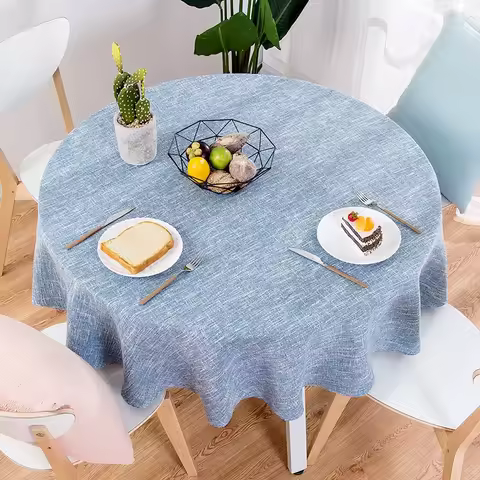 Proud Rose Cotton Linen Table Cloths Nordic Tea Coffee Tablecloths Round Table Cover for Round Table