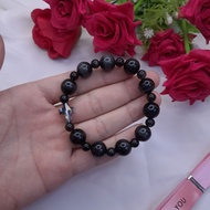 Men's Rosary/ Natural OBsidian Stone 12 mm/ Piece Meaningful Gift for Loved Ones