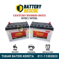 [Installation Provided] N70Z | N70ZL | Century Hybrid Wet Car Battery Bateri Kereta | Toyota Hilux D