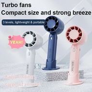 【High-Speed Turbo Cooling】JS Handheld Mini Hammer Fan Hand Fan/Portable Fan/Mini Fan/Turbo Fan