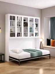 Murphy Bed Specialist - Invisible Bed Pullout Bed Wall Bed Cabinet Bed Wardrobe Bed, Solid Wood Shelf Study Table, Space Saving Auto LIfting