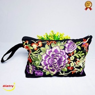 dompet bordir etnik / clutch bordir / dompet wanita tipis / dompet panjang / dompet hp / tas thailan