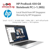 HP ProBook 430 G8 Laptop Notebook PC - 13.3" Display - Intel i5 / i7 + 8GB RAM + SSD + HP Singapore Warranty