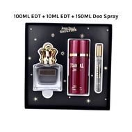 JPG Scandal Homme EDT 100ML + EDT 10ML + Deodorant Spray 150ML Gift Set Men Perfume Original Perfume