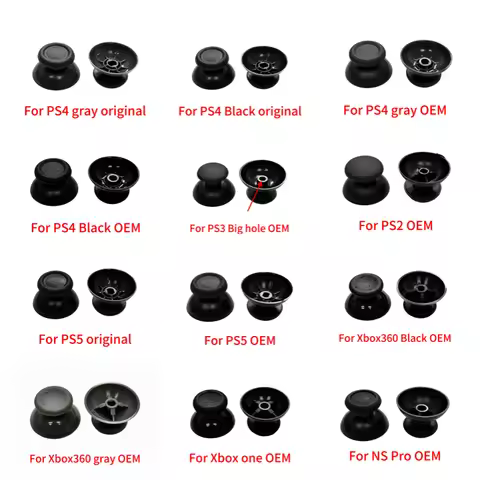 100PCS Replacement Analog Joystick for PS5 PS4 PS3 PS2 NS Pro Controller ThumbStick Grip Cap Cover f