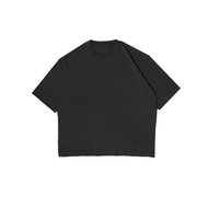 JB - Logo Printed T-Shirt Black - Black Oversize T-Shirt