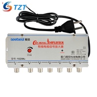 TZT SB-1020K6 6 Way CATV Signal Amplifier Cable TV Signal Amplifier Splitter Booster CATV 20DB