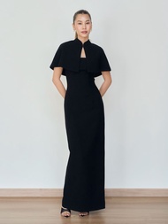 ORCHIDA - Bow Maxi Dress (เดรส) (จัดส่งภายใน 2–3 วัน)