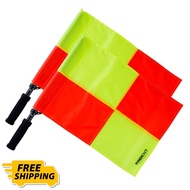 NEW TOP LINESMAN FLAG (QUARTERS) & (WORLD CUP) TRIDENT SPARE CORNER FLAGS MULTICOLOR - SET OF 4