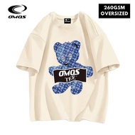 OMOS 260GSM Oversized T-Shirt Bear T