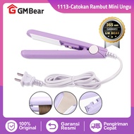 [Diskon Up To 80%] - GM Bear Catok Pelurus Rambut Profesional Mini Ungu 1113 - Mini Portable Hair Straightener / Hair Style Purple