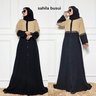 Abaya Hitam Turkey Gamis Maxi Dress Arab Saudi Bordir Turki